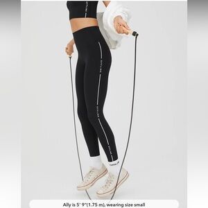 OFFLINE By Aerie Black Goals Logo Legging